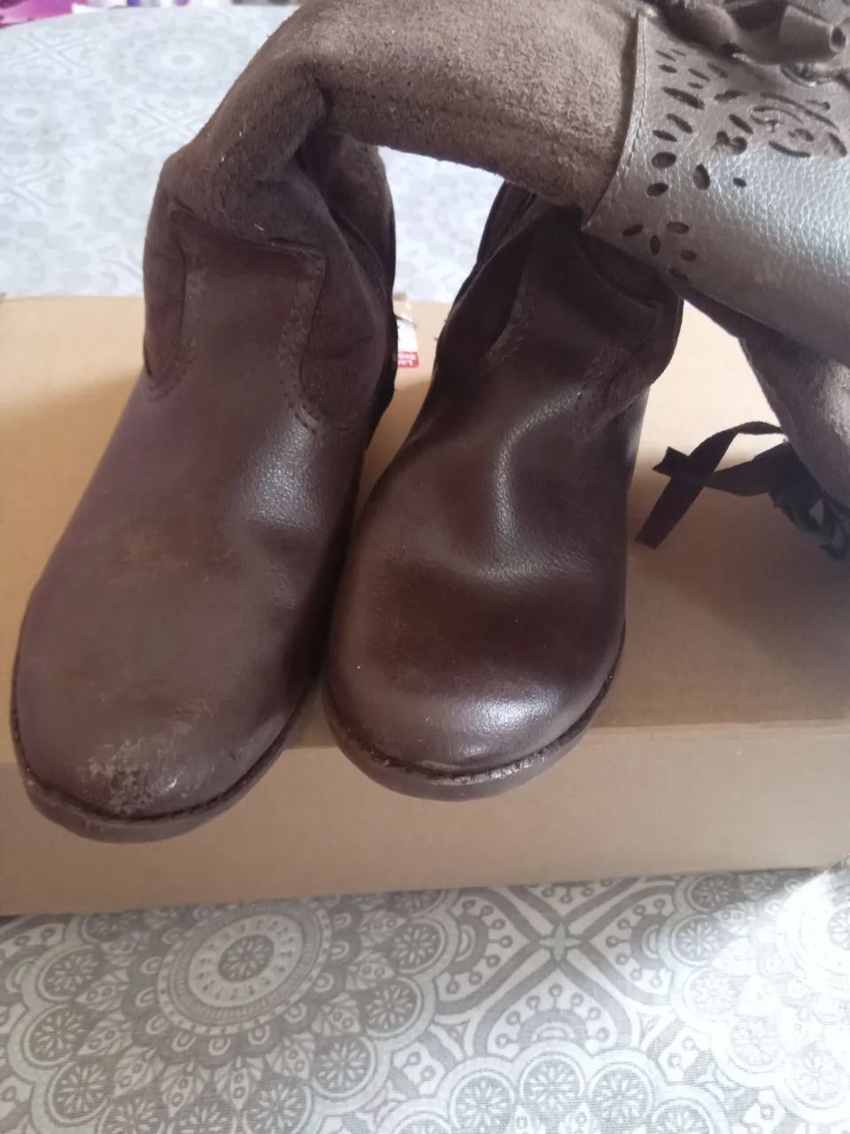 Botas de couro Pampilli N. 29 - MENOR PREÇO! Leia o anúncio por favor. - Foto 4
