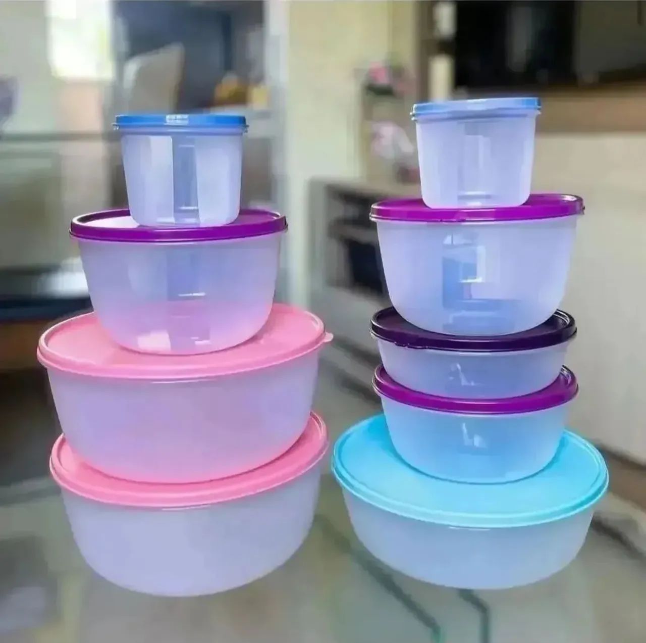 Jogo de Tigelas Visual 9 peças Tupperware 