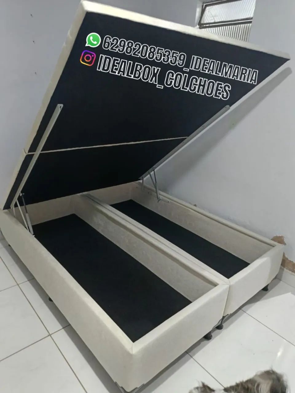 BOX BAÚ QUEEN SIZE, BLINDADO NA MADEIRA 