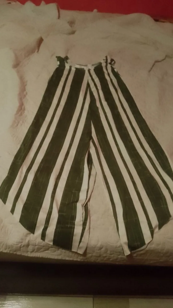 Calça Listrada Feminina