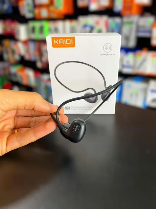 FONE DE OUVIDO BLUETOOTH ESPORTIVO CONDUÇÃO ÓSSEA KAIDI KNC-907 - Foto 2