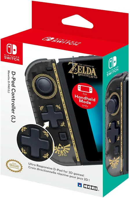 Joy Con da Hori com D Pad (cruz) modelo Zelda