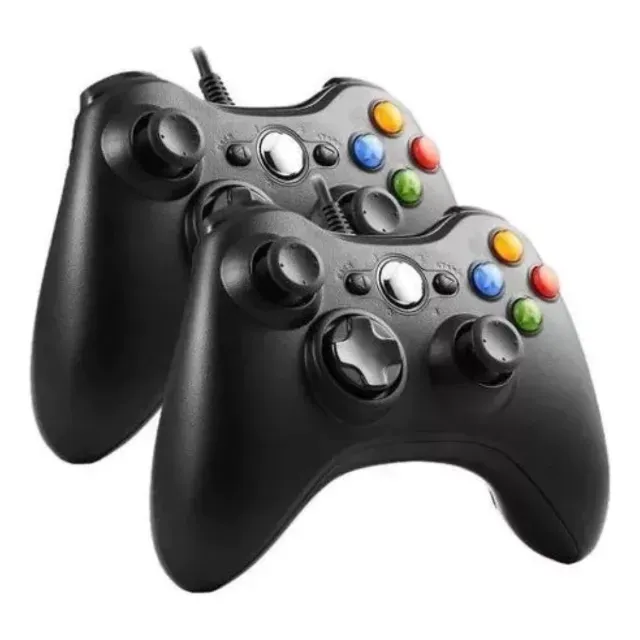 Controle Xbox 360 Pc Windows Notebook Com Fio Xboxslim Portatil