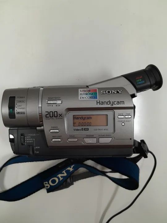 Filmadora Sony Handycam Video 8 - 200x Digital Zoom