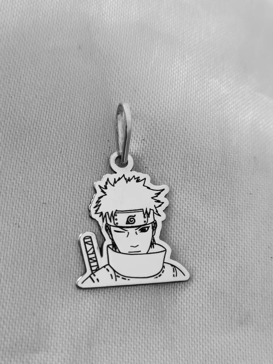 Pingente de Prata Shisui Uchiha - Naruto Shippuden  - Foto 3
