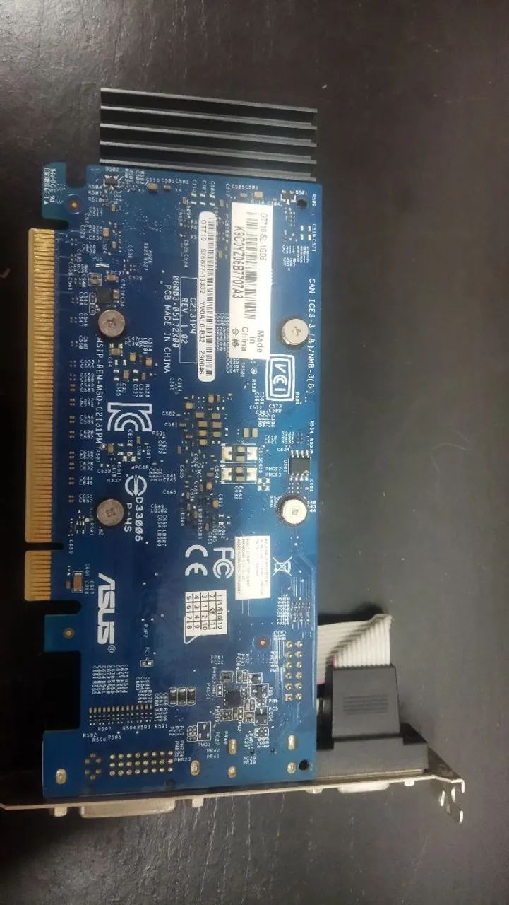 Placa de vídeo ASUS GT 710 1gb gddr5 - Placas de Vídeo - Parque das ...