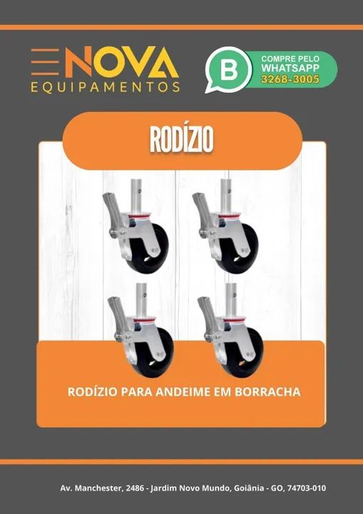 Andaimes, Rodas, Sapatas, Escadas, Guarda-corpo... - Foto 5