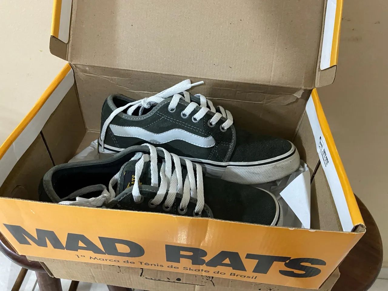 Tênis Mad Rats Skate N'36 Cinza