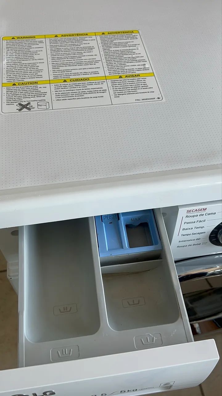 Lava e seca LG 8,5 kg inverter  - Foto 6