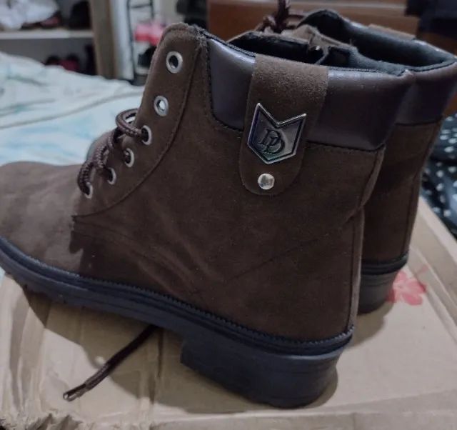 Bota camurça marron 