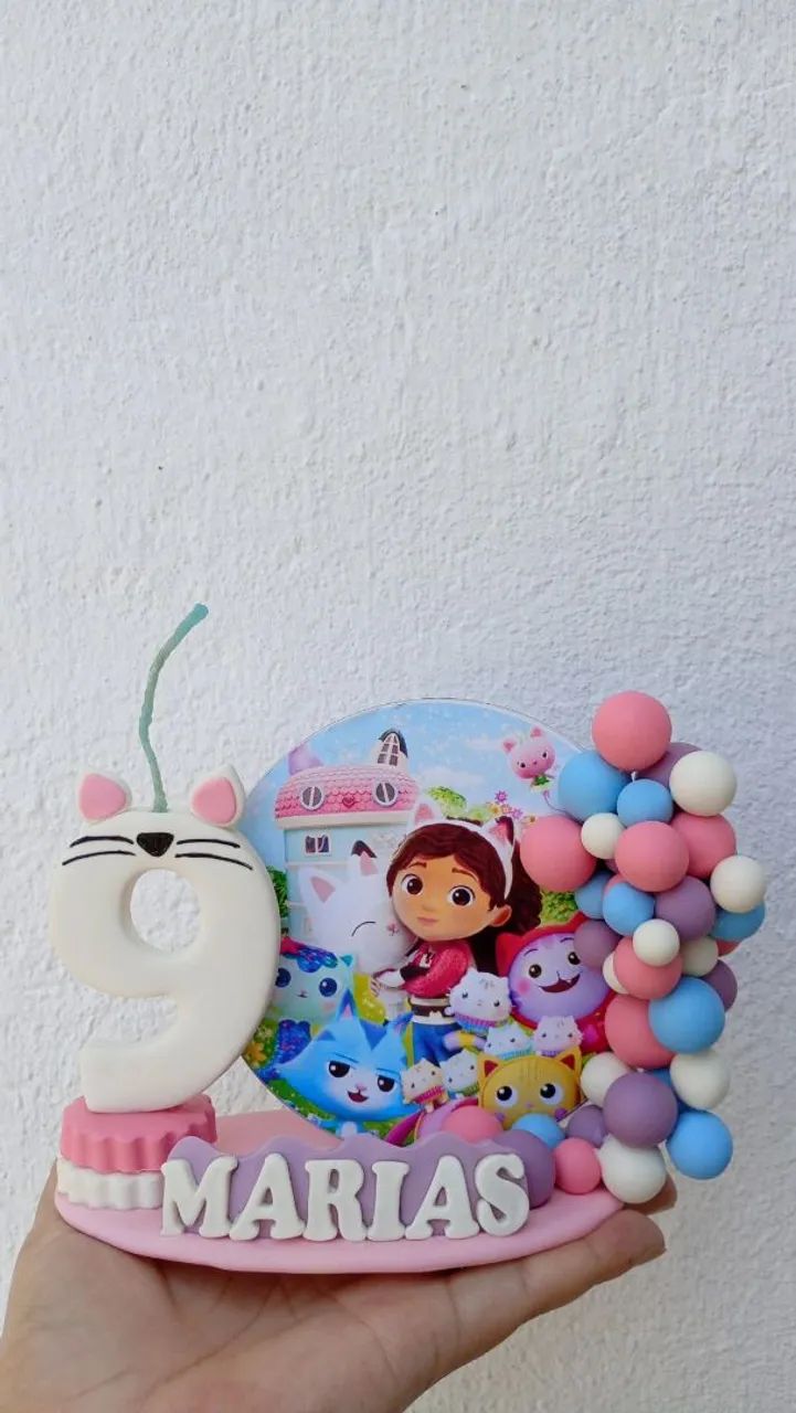 Vela aniversário biscuit 