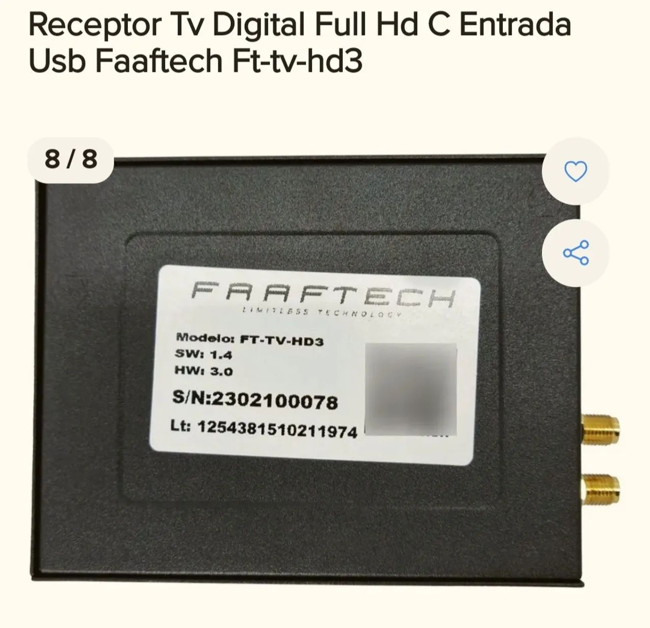 Receptor de TV Digital FULL HD 