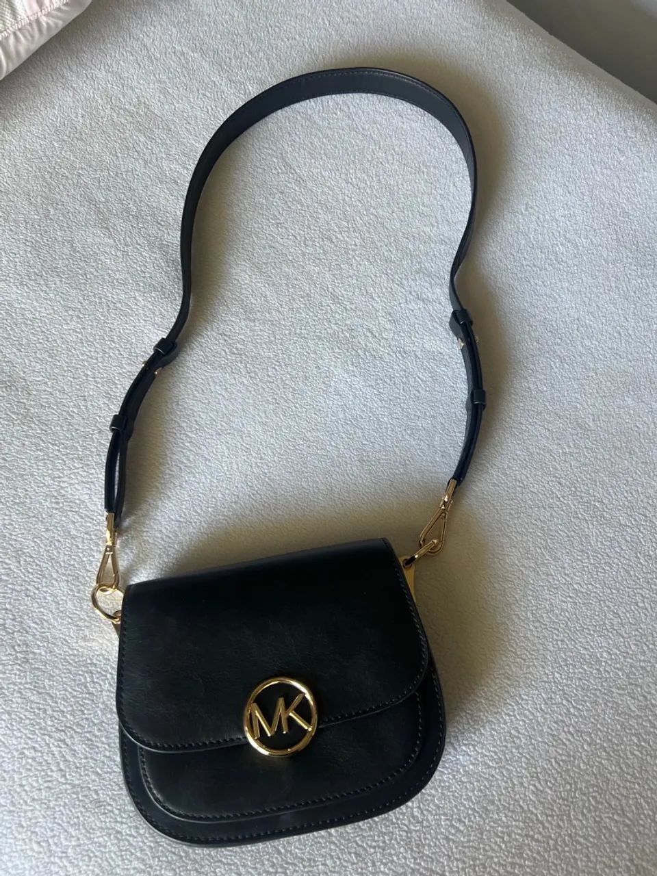 Bolsa original Michael Kors em couro preta 