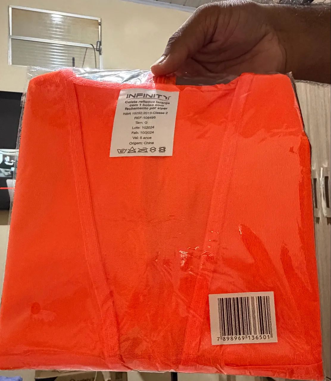 Colete Refletivo com Zíper (Tamanho G) - Foto 3