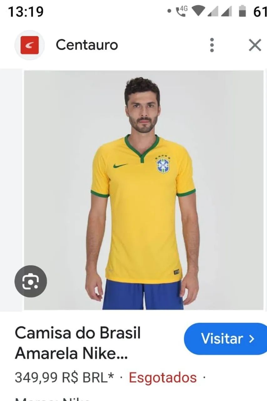 Camiseta Brasil 2014 Nike tamanho G - Foto 6