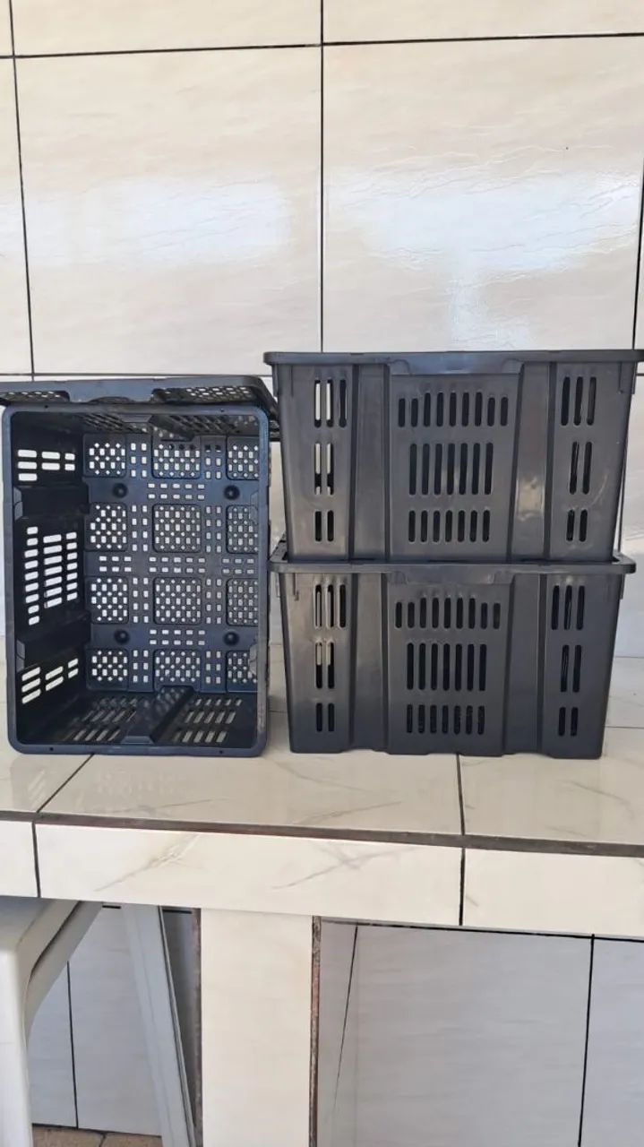Caixas com tampas para guardar mantimentos, organização e decoração.. - Foto 3