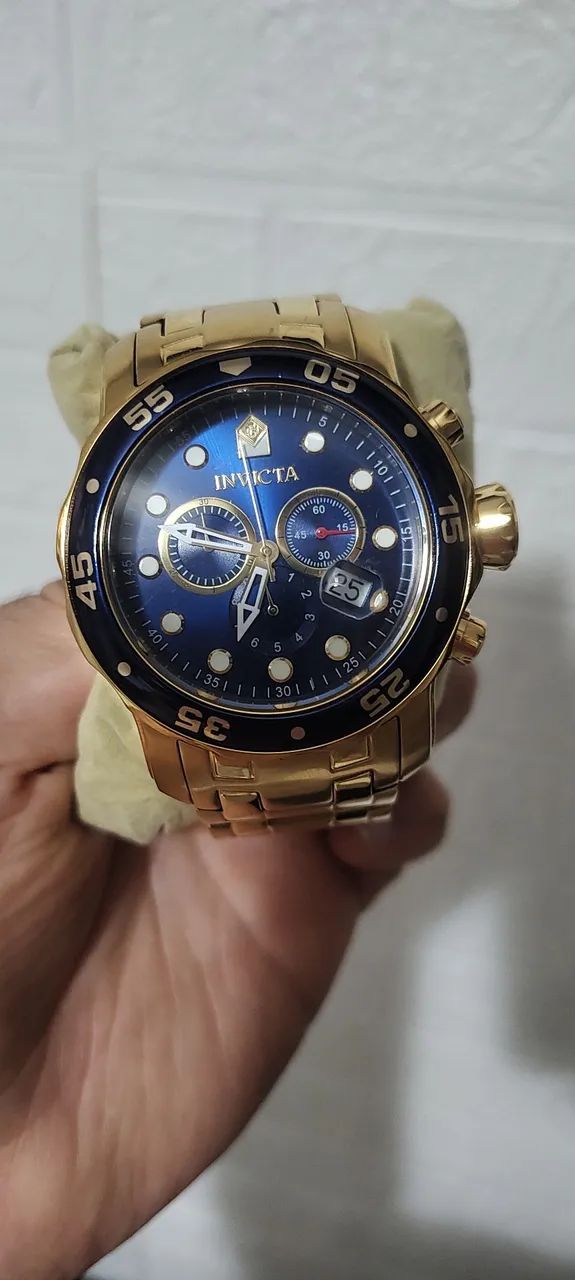 Relógio INVICTA PRO DIVER 0073 dourado, ORIGINAL, sem detalhes.  - Foto 2