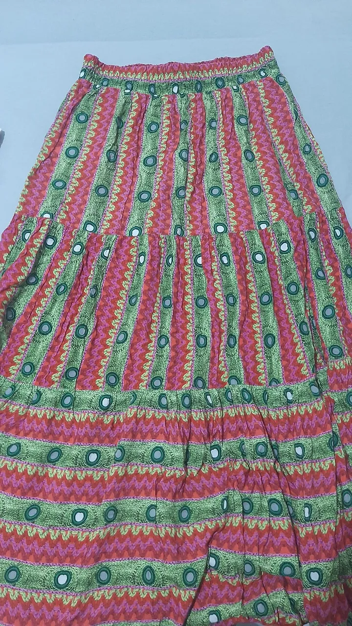Saias longa estampada Farm original