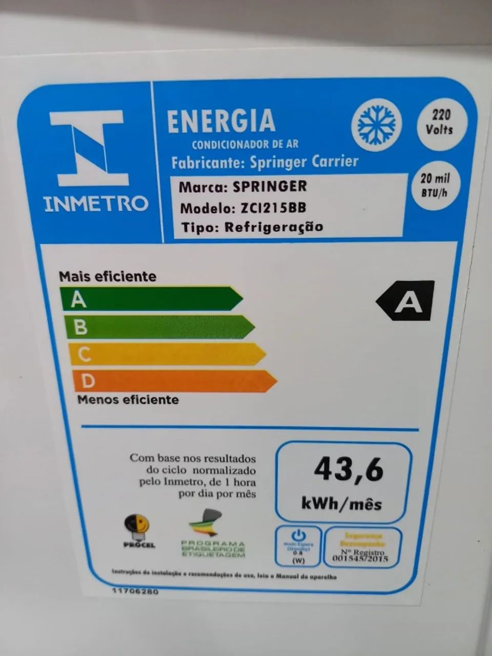 Ar Condicionado de janela Springer Midea 20.000 BTUs (semi-novo) funcionando pefeitamente - Foto 4