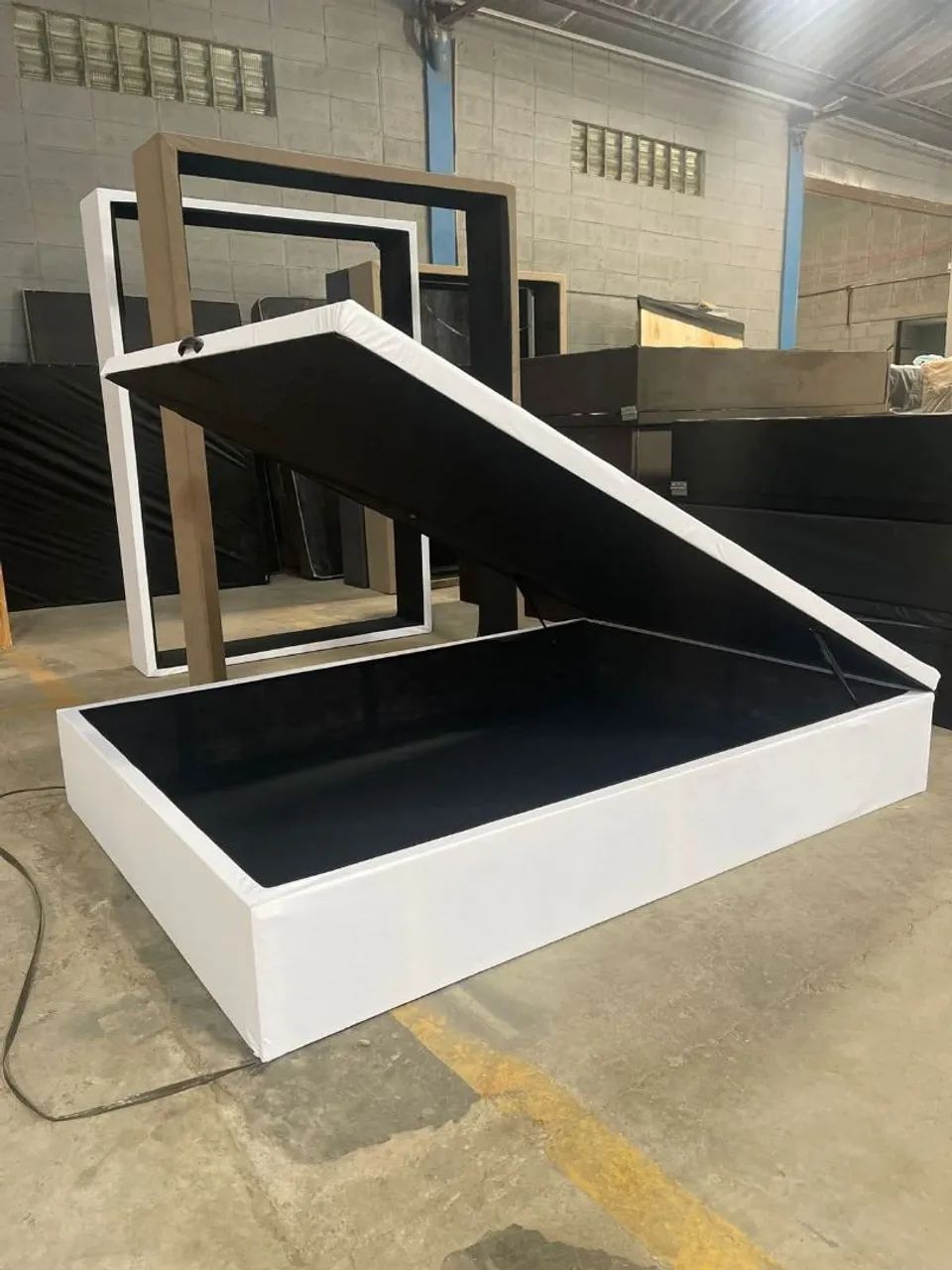 BASE BAU + COLCHÃO CASAL NOVO DE FÁBRICA D33 FRETE GRÁTIS  - Foto 2