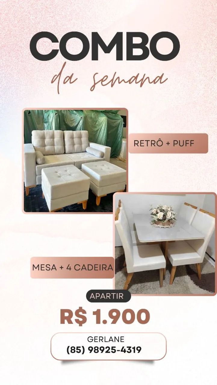 Combo sofá + mesa - Foto 2