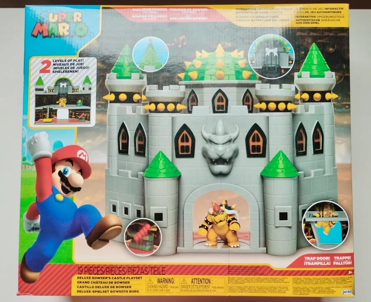 Castelo do Bowser Super Mario Bros - Brinquedo