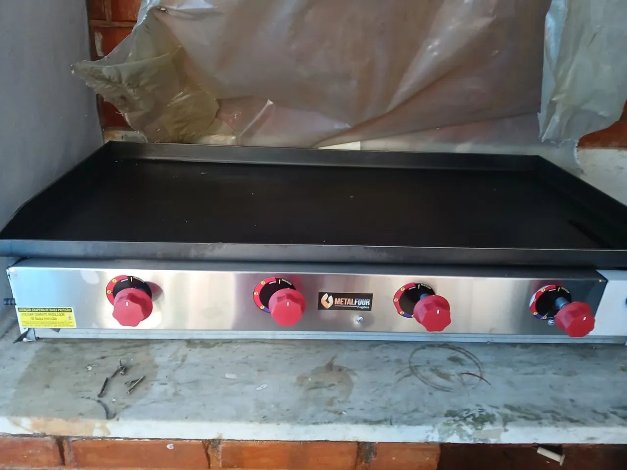 Chapa Industrial a Gás MetalFrio( Novo, nunca usado) - Foto 2