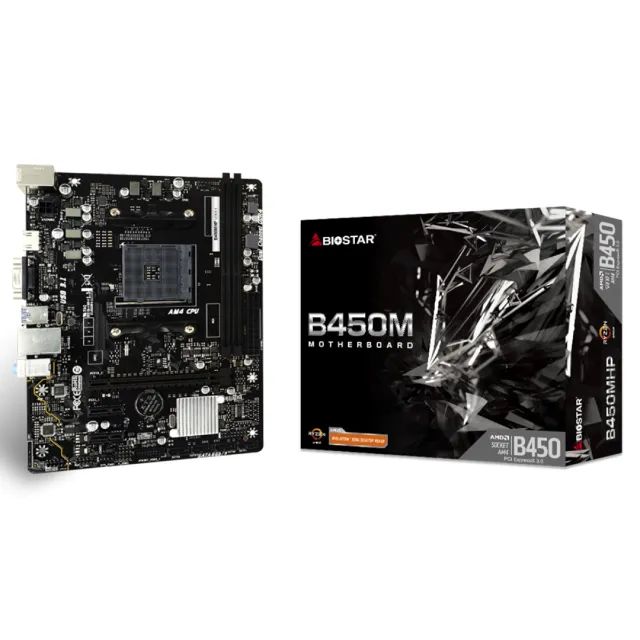 Placa Mãe Biostar B450MHP, Chipset B450