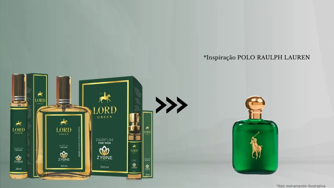 Perfume Lord Green - Inspiração Polo Ralph Lauren