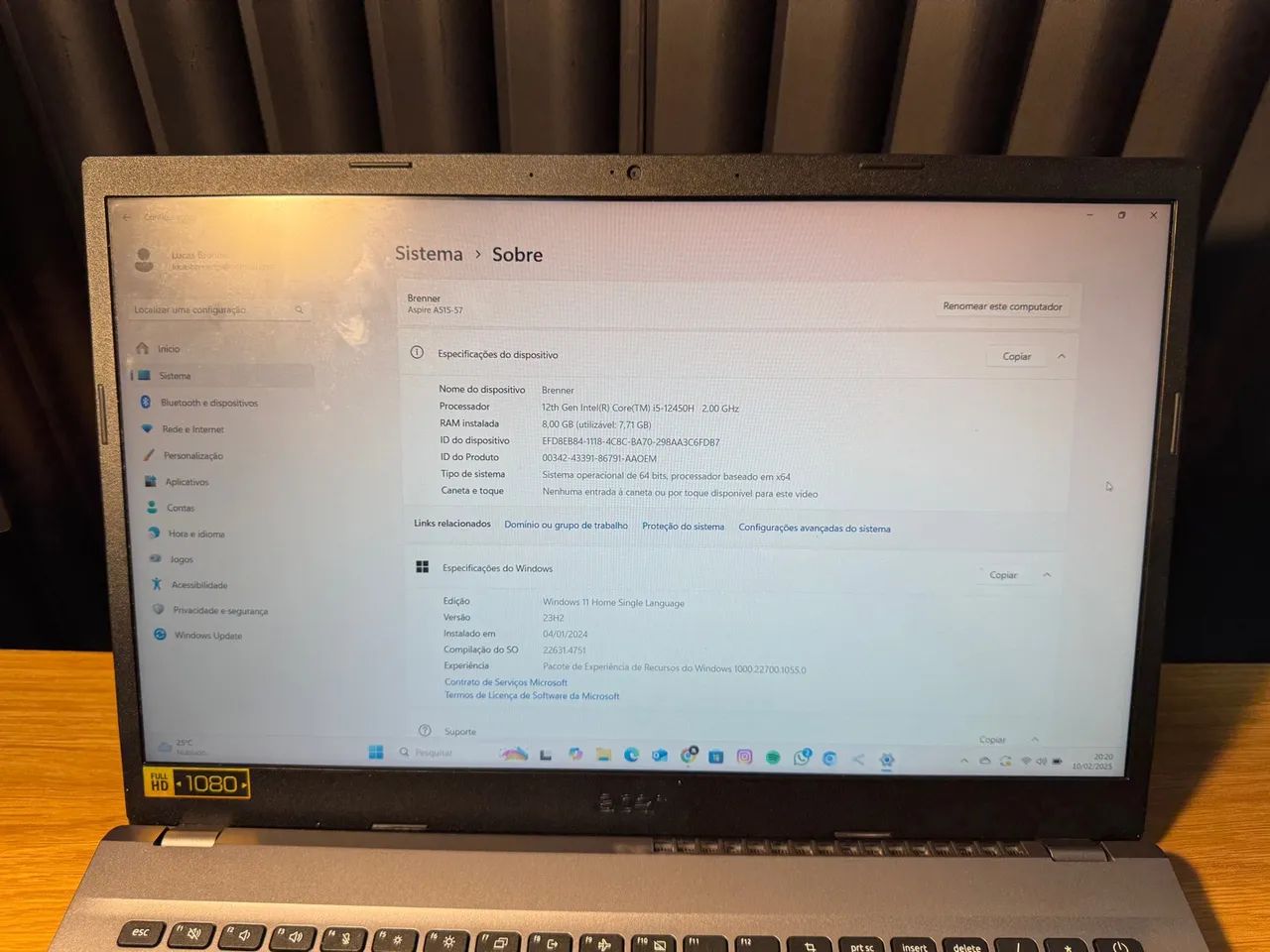 Notebook Acer Aspire 5 i5 12ª, 8GB, SSD 500gb - Foto 4