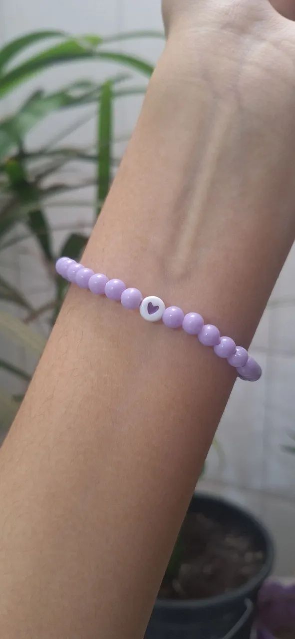 Bracelete de miçangas artesanal personalizado e pronta entrega