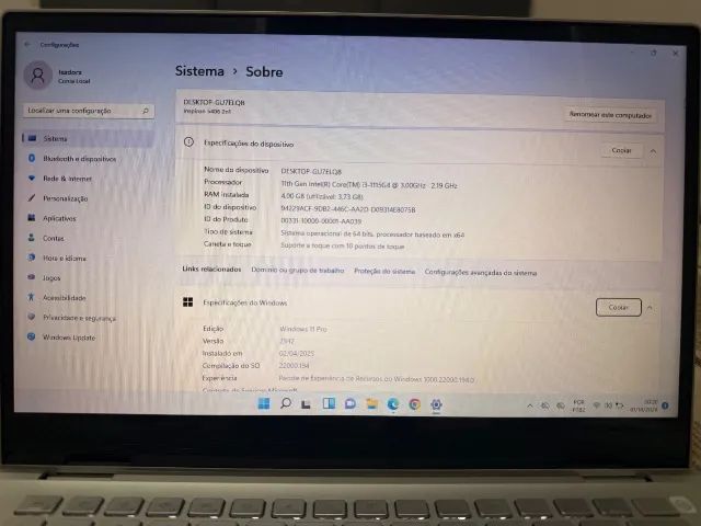  Notebook Dell Inspiron 2 em 1 - Touch - i3 Para conservar - Foto 5