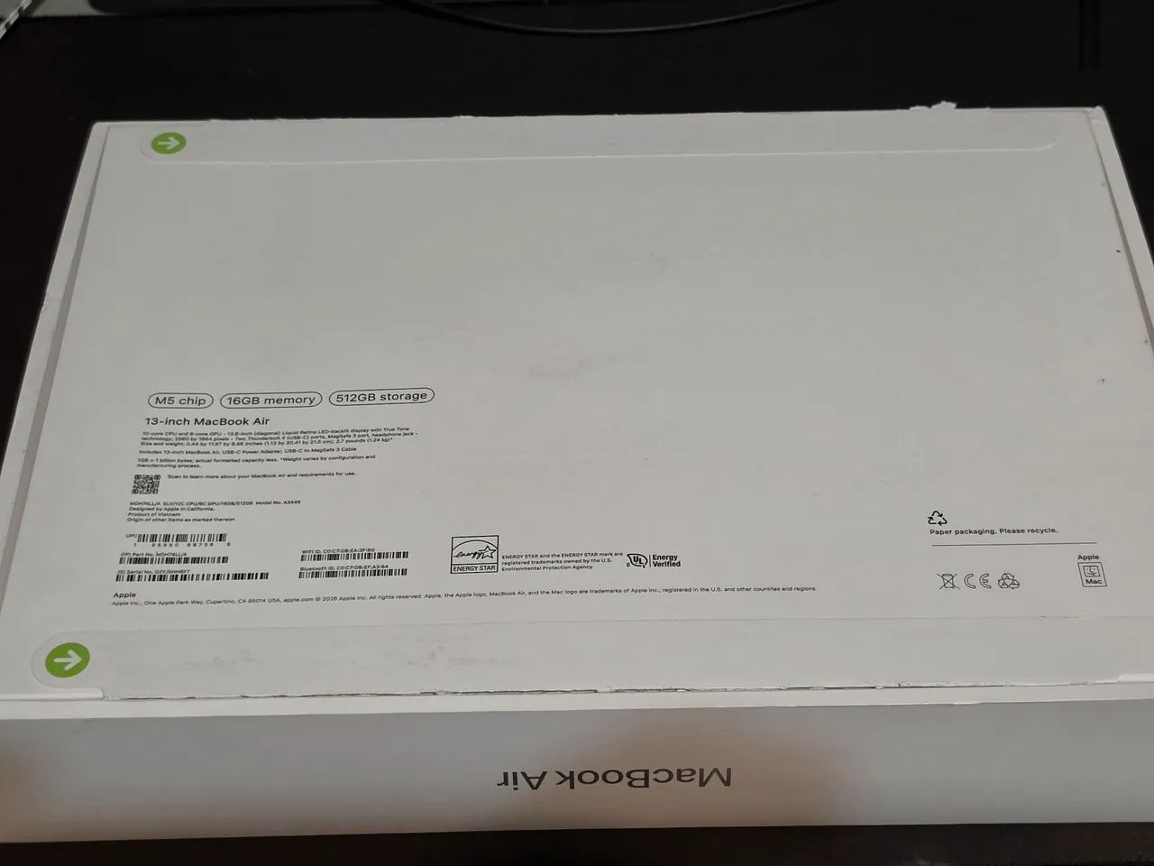 Novo Macbook Air M5 13 polegadas 512 gb Prata - Foto 3
