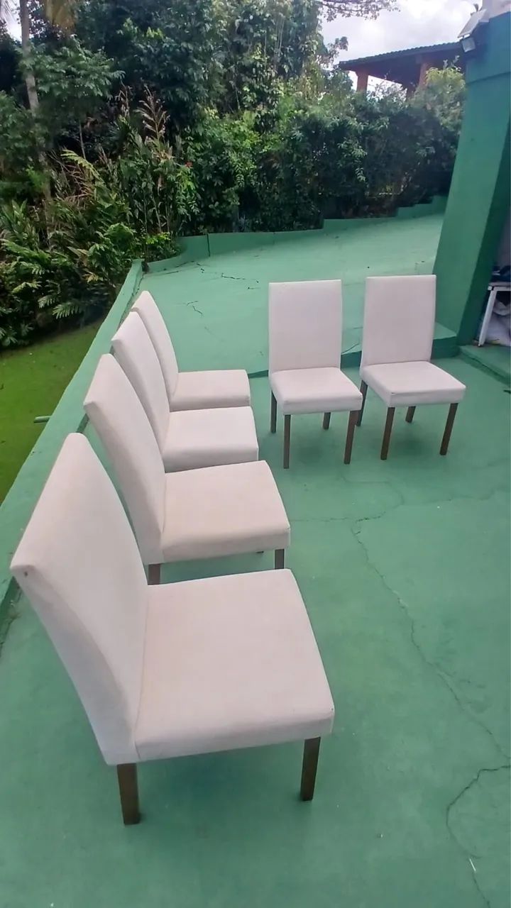 6 Cadeiras de tecido Bege 150,00 cada - Foto 2