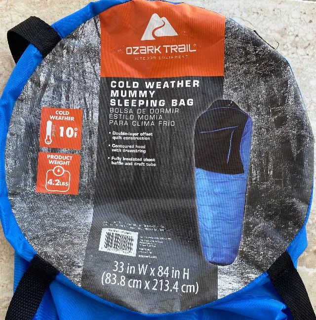 Saco de dormir Ozark Trail Cold Weather, modelo múmia, usado. - Foto 6