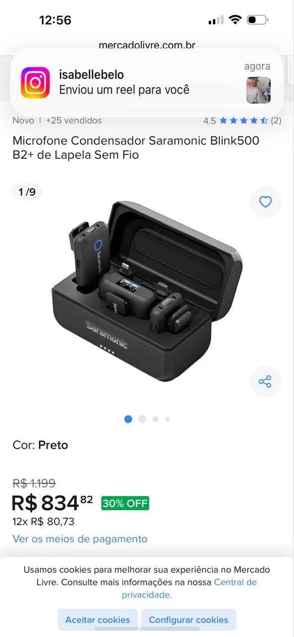Câmera Zve10ii mark 2 + kit - Foto 4