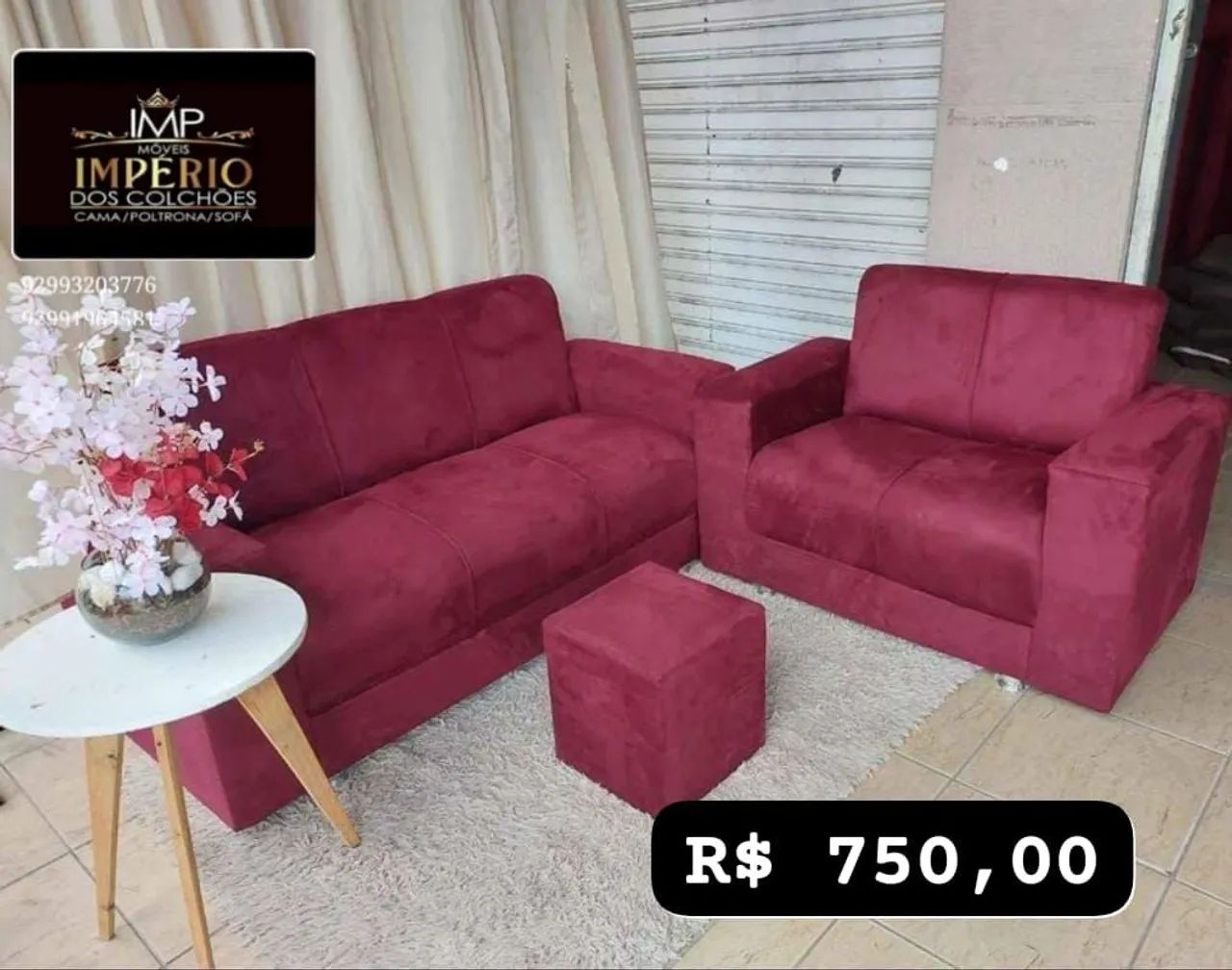 SOFÁ 2 E 3 LUGARES ENTREGA GRÁTIS  - Foto 3