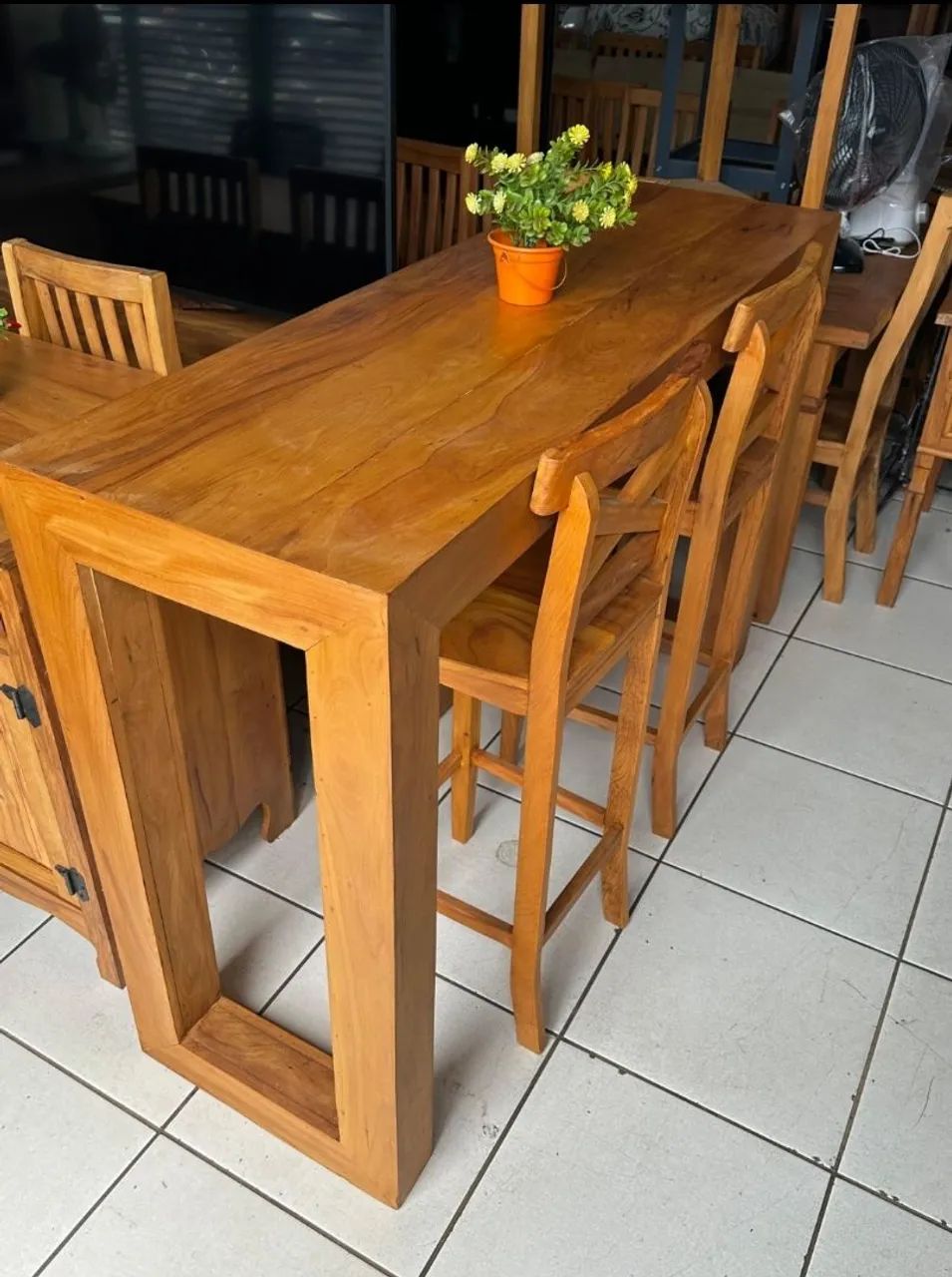 Jogo de mesa em Peroba rosa  - Foto 4