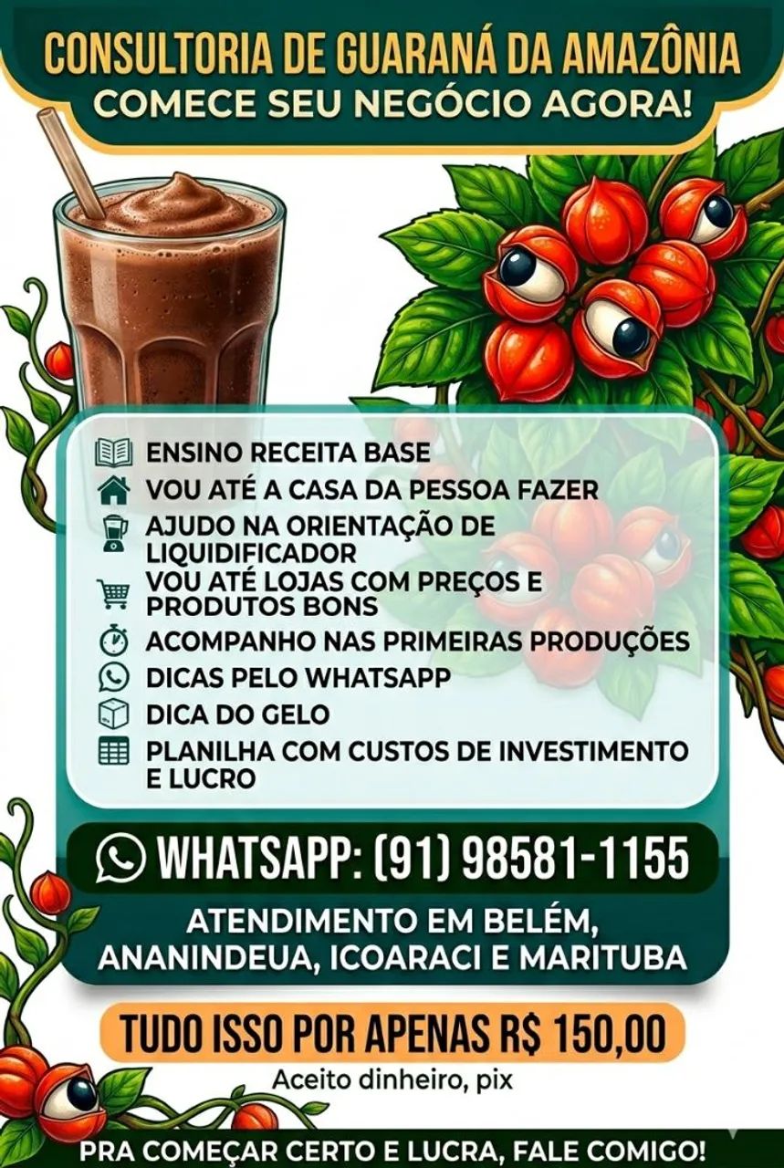 Guaraná da Amazônia : Curso Profissionalizante e Consultoria 