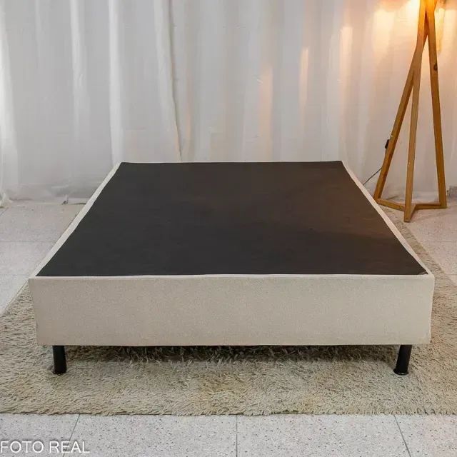 Base de casal bege 138x188 em estoque 