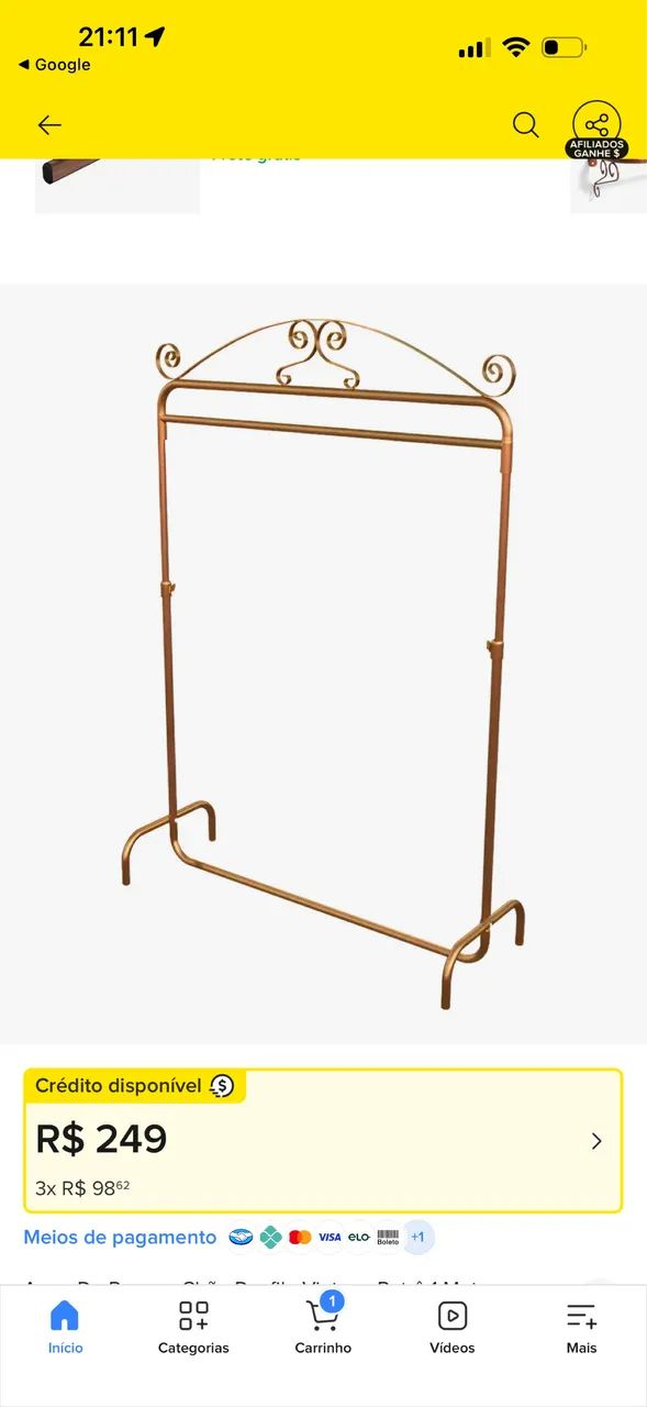 Arara para roupa