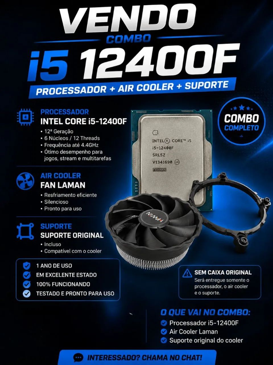 Intel Core i5-12400F + Air Cooler