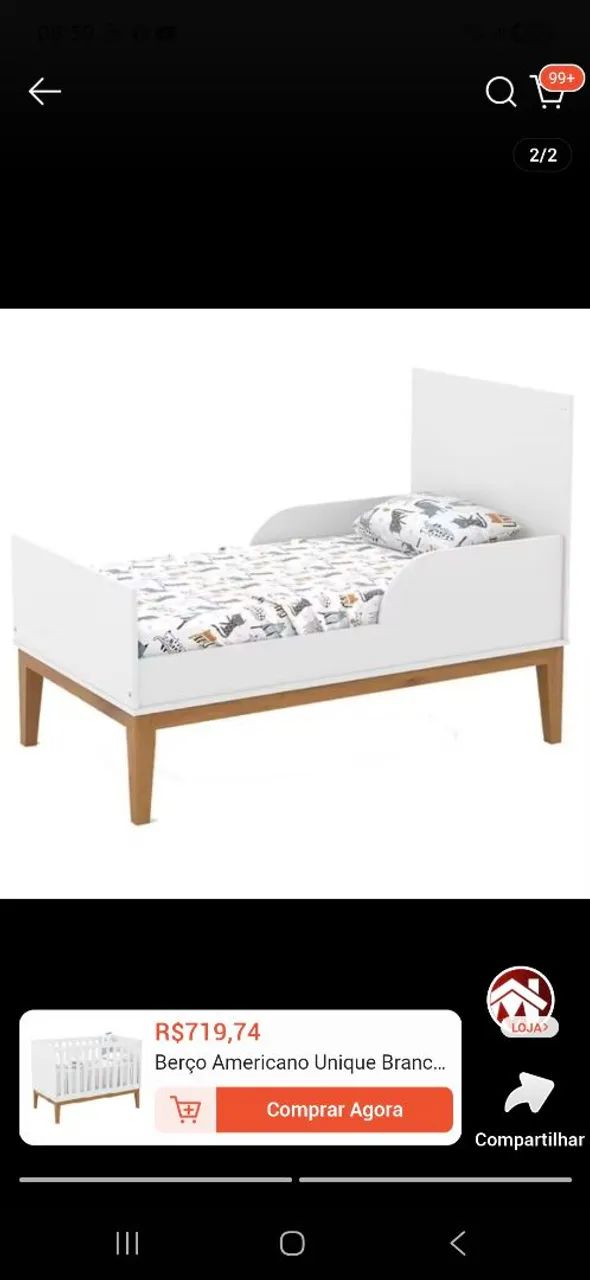 Berço Americano Unique Branco - Matic - Foto 3