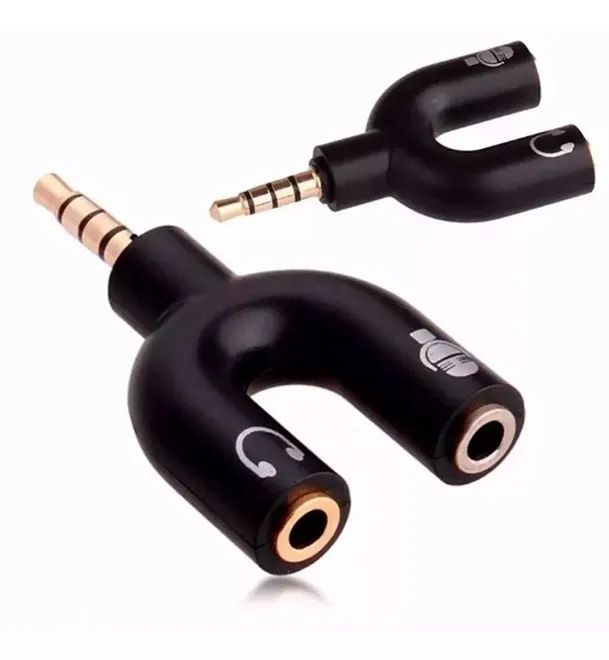Adaptador Fone e Microfone Y P2 para P3 