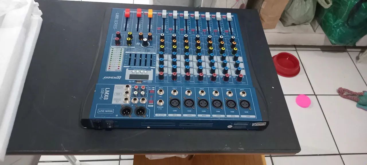 mesa de som 8 canais lexen novissiama - Aparelhos de Som - COHAB