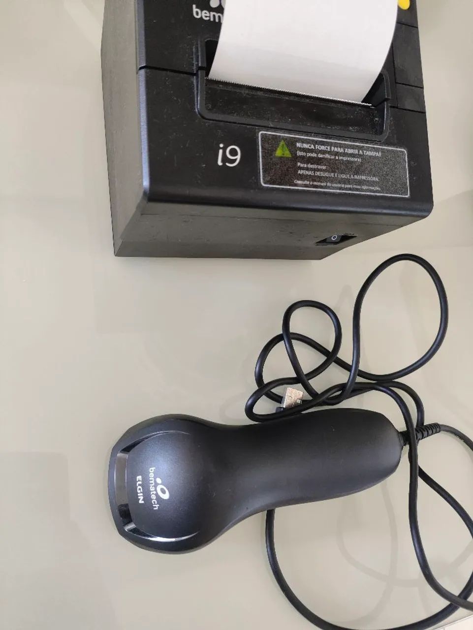 Impressora de nota Elgin I9 PDV com leitor de código de barras - Foto 5
