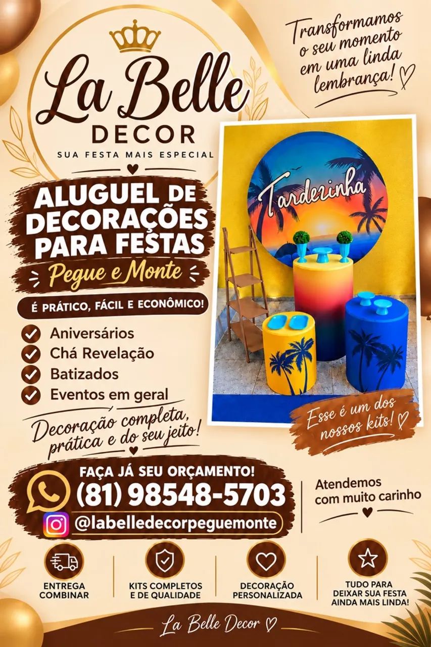 Pegue e monte / Decoração de festas 