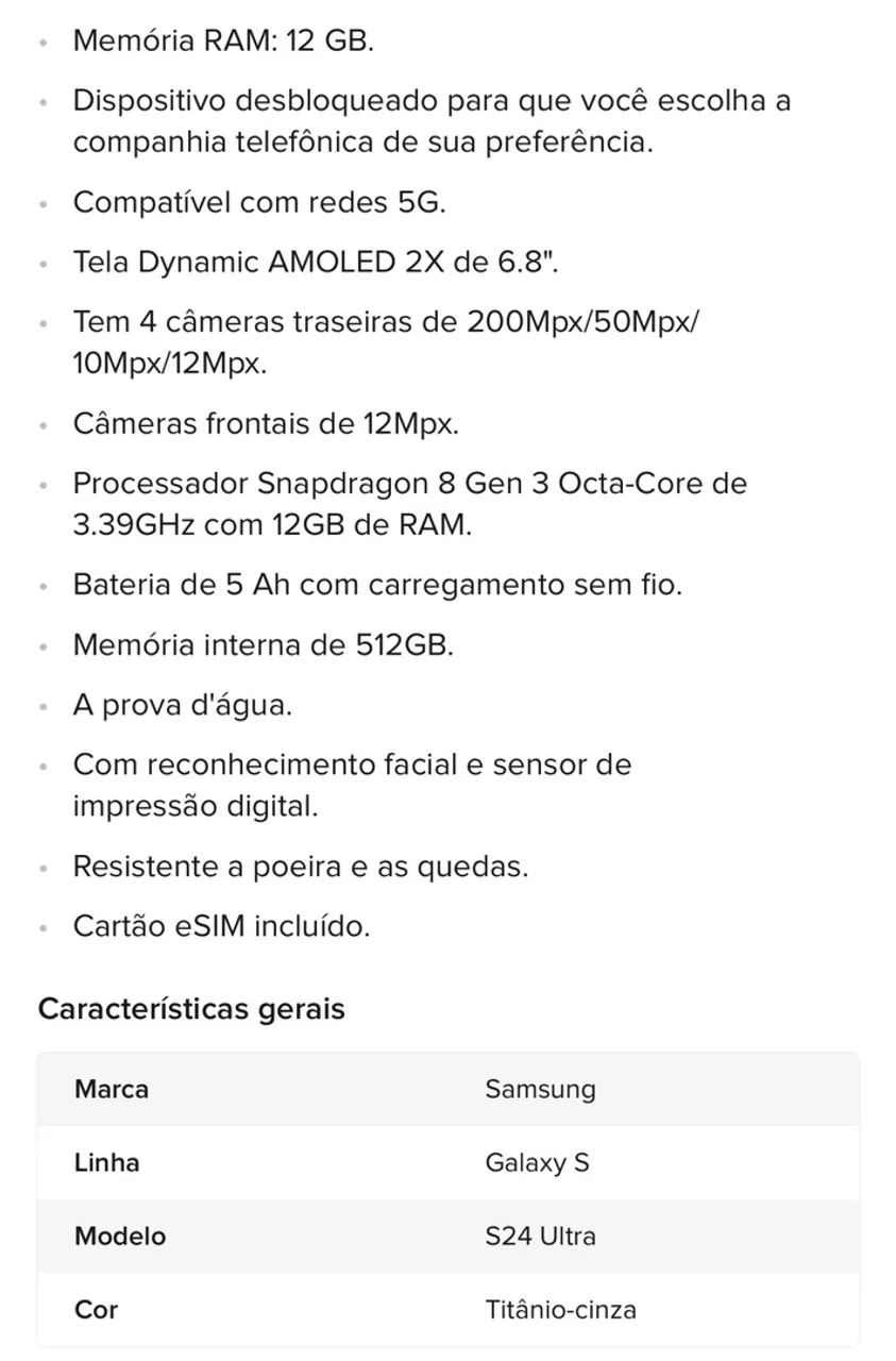 Samsung Galaxy S24 Ultra 512GB ZERO - Foto 3