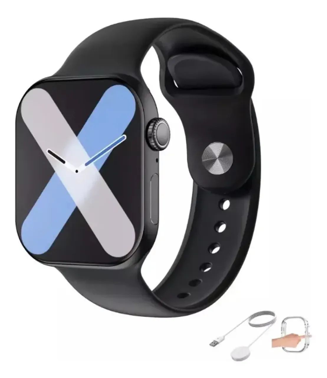 Smartwatch Microwear S10 Série 10 para Android e iOS com ChatGPT Integrado e Chamadas Blue - Foto 2