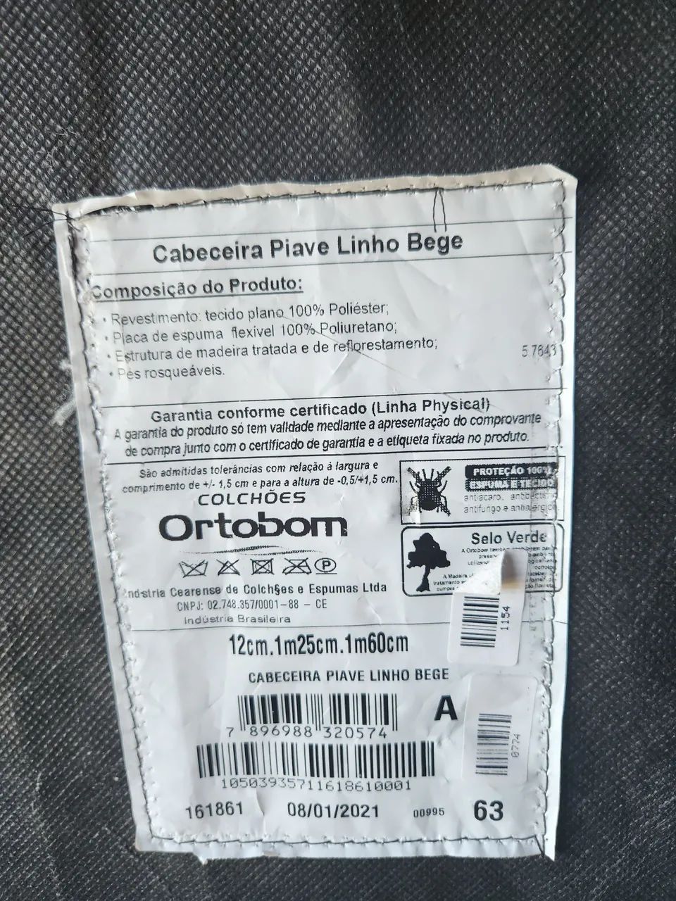 Cabeceira de cama de casal ortobom - Foto 3
